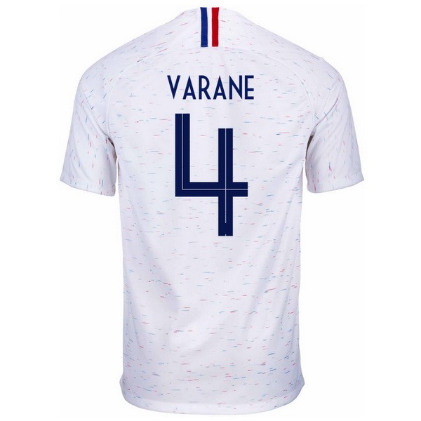 Camiseta Francia 2ª Varane 2018 Blanco